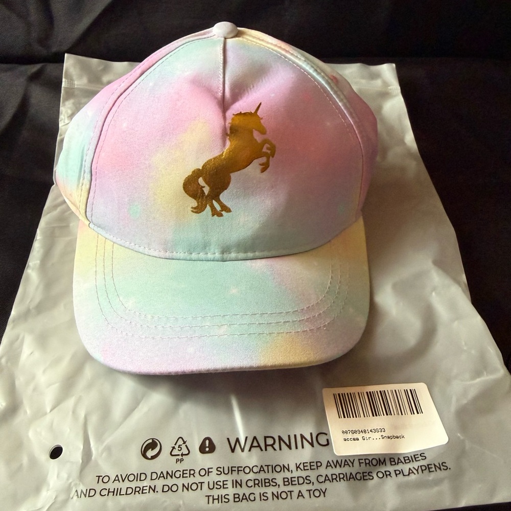 New Pastel Unicorn Kids Cap